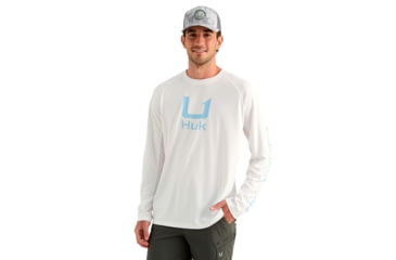 Image of HUK Performance Fishing Icon Long Sleeve Crew - Mens