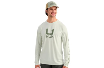 Image of HUK Performance Fishing Icon Long Sleeve Crew - Mens