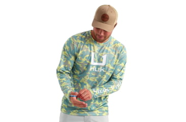 Image of HUK Performance Fishing Icon Printed Crew - Mens