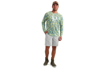 Image of HUK Performance Fishing Icon Printed Crew - Mens