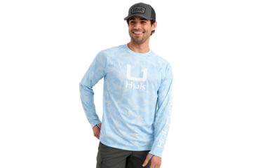 Image of HUK Performance Fishing Icon Printed Crew - Mens