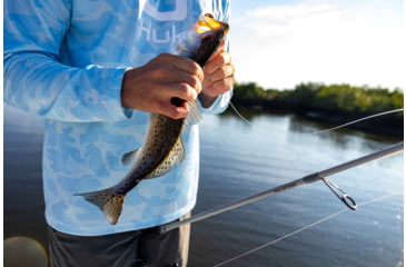 Image of HUK Performance Fishing Icon Printed Crew - Mens