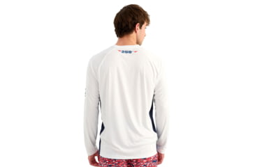 Image of HUK Performance Fishing Pursuit Americana Fill Long Sleeve Crew - Mens