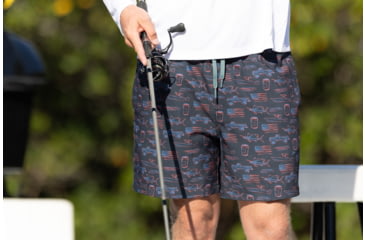 Image of HUK Performance Fishing Pursuit Kc Printed Volley Short - Mens
