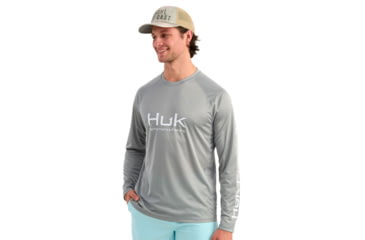 Image of HUK Performance Fishing Pursuit Long Sleeve Crew - Mens
