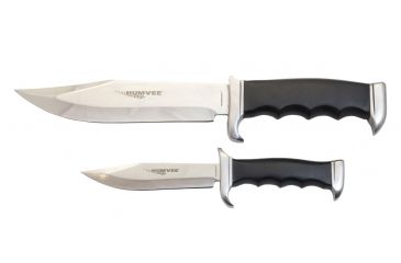 Image of Humvee 2pc Bowie Knife Set- Black Pak - HMV-BC-02-BK