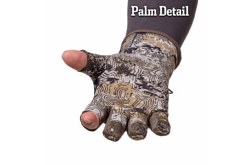 Image of Huntworth Ames Light Weight Soft Shell Glove w/ 1/2 Fingers - Men's, Disruption, Large, E-1471-DC-L