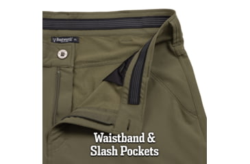 Image of Huntworth Durham Light Weight Stretch Woven Pants - Men's, Olive Green, Medium, E-9177-OLV-M
