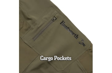 Image of Huntworth Durham Light Weight Stretch Woven Pants - Men's, Olive Green, Medium, E-9177-OLV-M