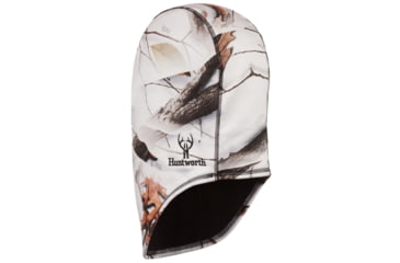 Image of Huntworth Rawline Reversible Hunting Performance Fleece Balaclava - Mens, Snow Camo Brown/Black, One Size, E-5517-31SCB