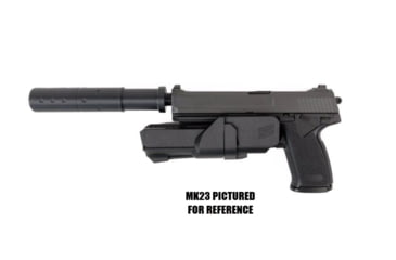 Image of Hush Holsters Streamlight TLR-1 HL-X Nylon Mid Ride OWB Belt Holster, Right Hand, Black, TLR1HLX-RH-RF-MR-00