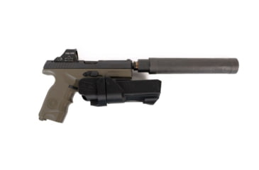 Image of Hush Holsters Streamlight TLR-1 HL-X Nylon Mid Ride OWB Belt Holster, Right Hand, Black, TLR1HLX-RH-RF-MR-00