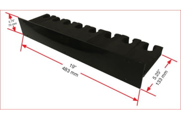 Image of Hyskore Wall Mount Rifle Rack, Black, 30315