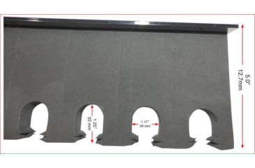 Image of Hyskore Wall Mount Rifle Rack, Black, 30315