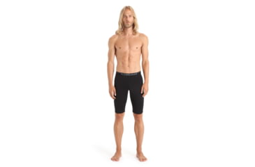 Image of Icebreaker 200 Oasis Thermal Shorts - Mens, Black, Extra Large, IB0A59KY001XL