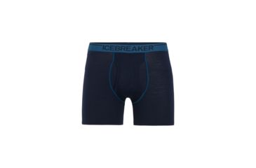 Image of Icebreaker Anatomica Boxers w/Fly - Mens, Midnight Navy/Prussian Blue, Large, 103030-412-L