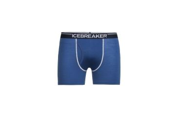 Image of Icebreaker Anatomica Boxers w Fly, Sea Blue, S, 103030410S