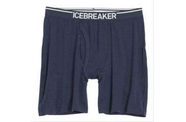 Image of Icebreaker Anatomica Long Boxers with Fly - Men's -Admiral-Large