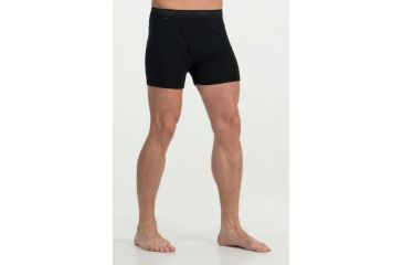 Image of Icebreaker Everyday Boxer w/fly - Men's-Black-Small