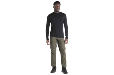 Image of Icebreaker Men Merino 125 Cool-Lite Sphere LS Tee, Black, M, IB0A56ZL001M