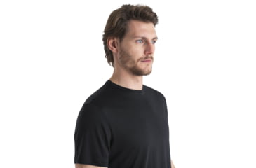 Image of Icebreaker Men Merino 125 Cool-Lite Sphere SS Tee, Black, XL, IB0A56ZM001XL