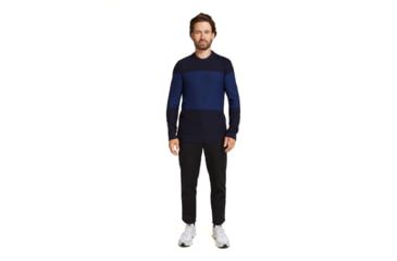 Image of Icebreaker Men Waypoint Crewe Sweater, Midnight Navy/Royal Navy/CB, L, IB104328938L