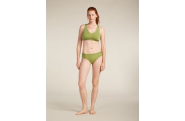 Image of Icebreaker Merino Blend 125 Cool-Lite Sprite Racerback Bra - Womens, Olive, Extra Small, IB0A57240AAXS