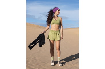 Image of Icebreaker Merino Blend 125 Cool-Lite Sprite Racerback Bra - Womens, Olive, Extra Small, IB0A57240AAXS