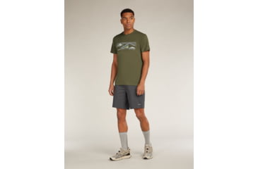 Image of Icebreaker Merino Blend Elevation Stretch 9 Shorts - Mens, Obsidian, 32, IB0A577O0A132