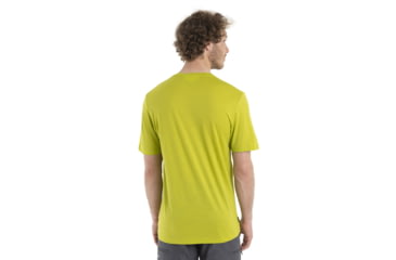 Image of Icebreaker Tech Lite II Short Sleeve Skiing Yeti T-Shirt - Mens, Bio Lime, Extra Large, IB0A56IM864XL