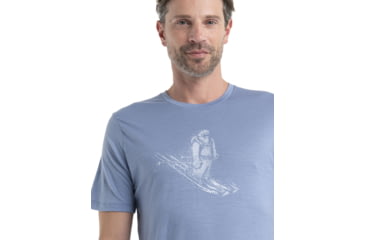 Image of Icebreaker Tech Lite II Short Sleeve Skiing Yeti T-Shirt - Mens, Kyanite, 2XL, IB0A56IM885XXL