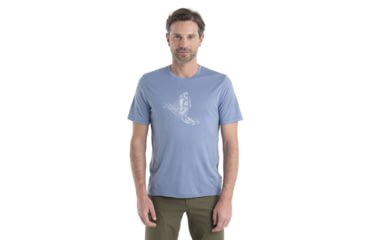 Image of Icebreaker Tech Lite II Short Sleeve Skiing Yeti T-Shirt - Mens, Kyanite, 2XL, IB0A56IM885XXL