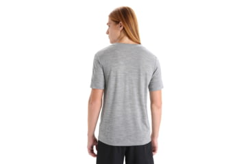 Image of Icebreaker ZoneKnit Short Sleeve T-Shirt - Mens, Metro Heather, Extra Large, IB0A56P4016XL