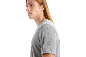 Image of Icebreaker ZoneKnit Short Sleeve T-Shirt - Men's, Metro Heather, Extra Large, IB0A56P4016XL