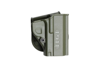 Image of IMI Defense One Piece Polymer OWB Paddle Holster, Colt Officer's ACP, Olive Drab Green, Right, IMI-Z8080O.D. GREEN