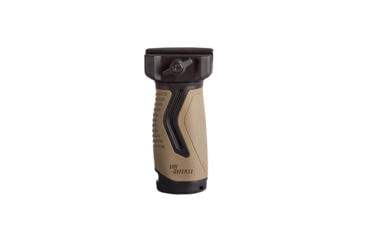 Image of IMI Defense OVG Overmolding Vertical Front Grip, Black/Flat Dark Earth, IMI-ZG105BLACK/FDE