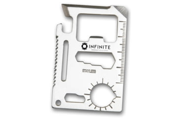Image of Infinite Product Solutions 11 In 1 Multi Tool Card, Polished Stainless Steel, CCMULTI111