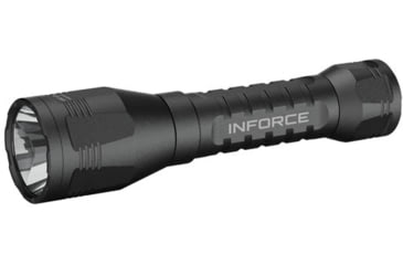 Image of INFORCE ARC 650-Lr-H Rechargeable 18650 Li-Ion 1400 Lumens LED Flashlight Handheld Kit, Black, IF73002