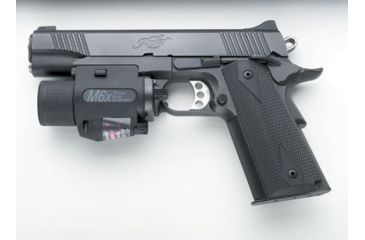 Image of Insight Technology M-6X Tactical Laser Illuminator Laser-Flashlight Mounted on Kimber Pistol