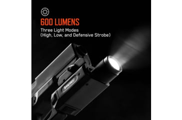 Image of IPROTEC IPRMLT0002 RM600LSR Rail Mount Light Green Laser 600 Lum