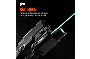 Image of IPROTEC IPRMLT0002 RM600LSR Rail Mount Light Green Laser 600 Lum