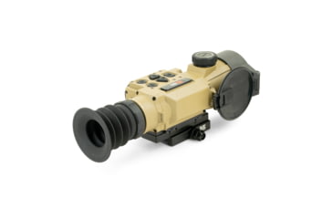 Image of IRAYUSA Hybrid Compact, Thermal Sight, 3.5X Magnification, 50mm Objective, Multiple Reticles, 1440x1080 AMOLED Display, Cerakote Finish, Tan, IRAY-HCH50R