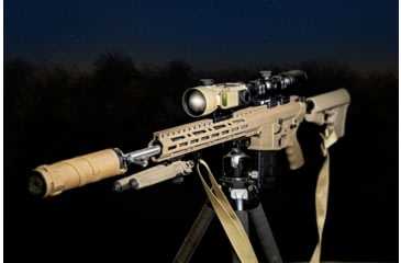 Image of IRAYUSA Hybrid Compact, Thermal Sight, 3.5X Magnification, 50mm Objective, Multiple Reticles, 1440x1080 AMOLED Display, Cerakote Finish, Tan, IRAY-HCH50R