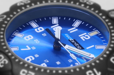 Image of Isobrite ISO353 Valor 39.5mm Midsize Blue T100 Tritium Illuminated Watch, Black Case, Blue Dial, 39.5mm, ISO353