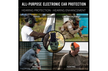 Image of ISOtunes Sport DEFY Slim Tactical Earmuffs, 20 NRR, Black, IT-42