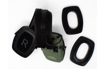 Image of ISOtunes Sport Gel Cup Earmuff Cushions, Green, Universal, IT-89