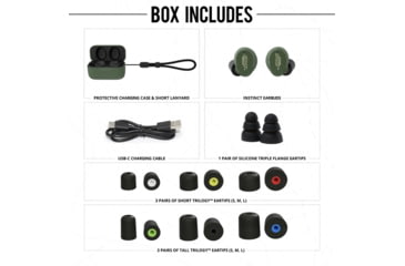 Image of ISOtunes Sport INSTINCT Tactical Earbuds, OD Green, Universal, IT-94