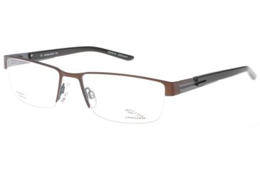 Image of Jaguar Spirit 33552 Single Vision Prescription Eyeglasses, Brown/Light Blue Frame, JG33552510SV