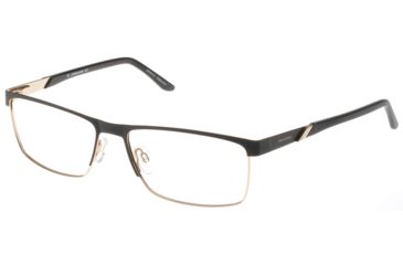Image of Jaguar Spirit 33578 Progressive Prescription Eyeglasses, Black/Gold Frame, JG335786100PR