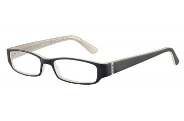Image of JOOP! 81022 Single Vision Prescription Eyeglasses - Black Frame and Clear Lens 81022-6100SV